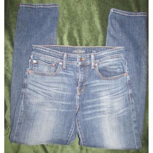 Lucky Brand Women's 31/32 110 Skinny Medium Wash Straight Leg Blue Jeans Stretch